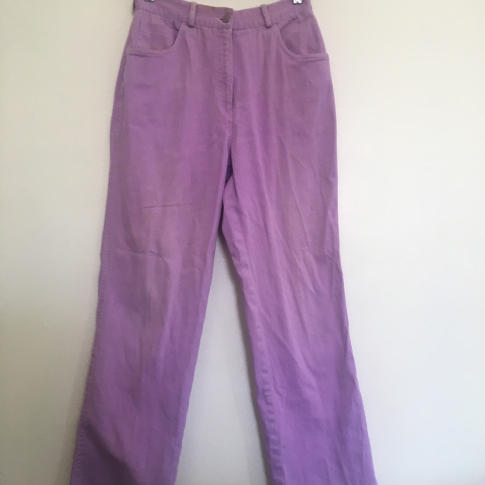 Purple high waisted jeans